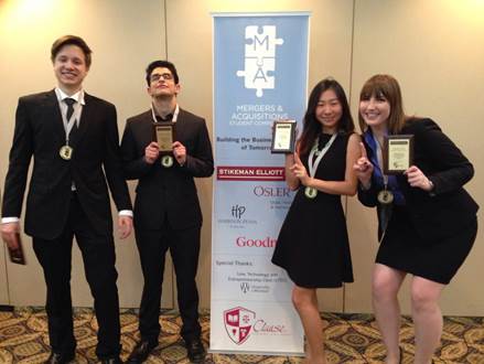 Hilary Tong and Team at the CLAUSE Competition.
